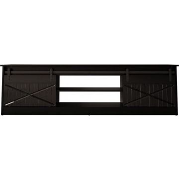 Cama MEBLE Comoda TV Cama Meble, PAL-MDF, 35x56.7x200cm, Negru