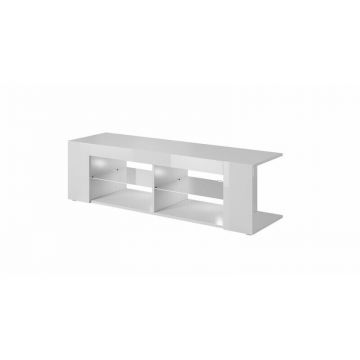 Cama MEBLE Comoda Tv Cama Meble RTV Texas, 50/134/40 cm, Alb