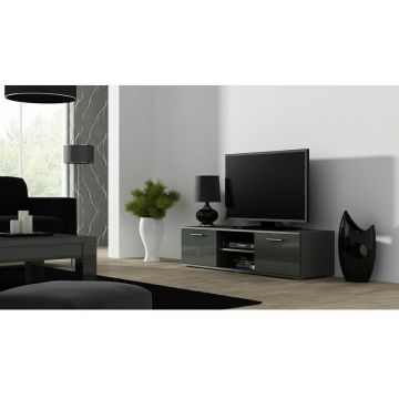 Cama MEBLE Comoda TV Cama Meble Soho 140, Gri