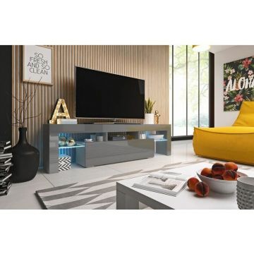 Cama MEBLE Comoda TV Cama Meble Toro 158, Gri