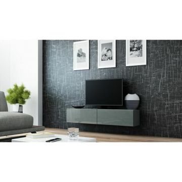 Cama MEBLE Comoda TV Cama Meble Vigo 140, 30/140/40 cm Gri Cama MEBLE Comoda TV Cama Meble Vigo 140, 30/140/40 cm Gri