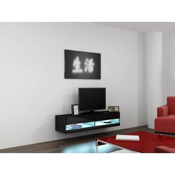 Cama MEBLE Comoda TV Cama Meble Vigo New, 30/140/40cm, Negru