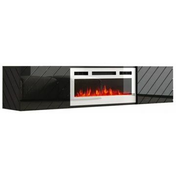 Cama MEBLE Comoda  TV Came Meble Luxe 182,6x34,5x37,5 cu semineu , Alb-Megru