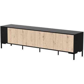 Cama MEBLE Dulap Cama Merci 400010 RTV 200 x 40 x 54 cm, Negru-Stejar