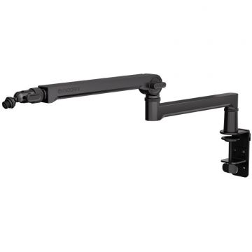 Endorfy Brat de microfon Endorfy EY0A009,  Broadcast Low Profile Boom, rotire 360 grade, canal cablu ascus, sistem de prindere tip clema, Negru