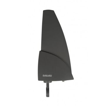Evolveo Antenă exterioară activă EVOLVEO Shark, receptie DAB+/DVB-T2, filtru LTE, 4G, 5G