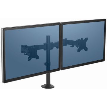 Fellowes Suport monitor birou FELLOWES Reflex Dual 8502601, 27, negru, metal, suport VESA, 8Kg