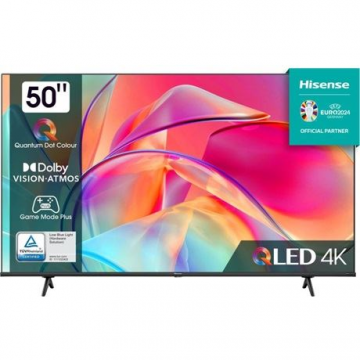 HISENSE Televizor Smart, HISENSE 50E7KQ, 126cm QLED, Negru
