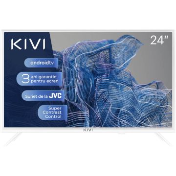 KIVI Televizor Smart LED Kivi 24H750NW, 60 cm, HD, Clasa F, Alb