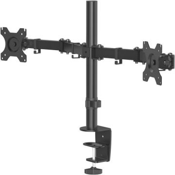 Suport TV / Monitor Hama Reglabil, 2x monitoare, 13 - 32 inch, negru
