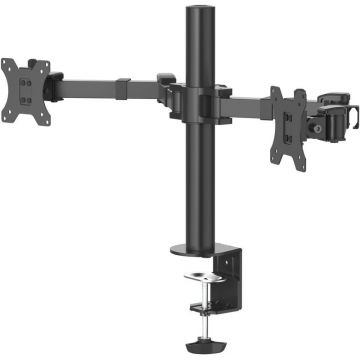 Suport TV / Monitor Hama Reglabil, 2x monitoare, 13 - 35 inch, negru