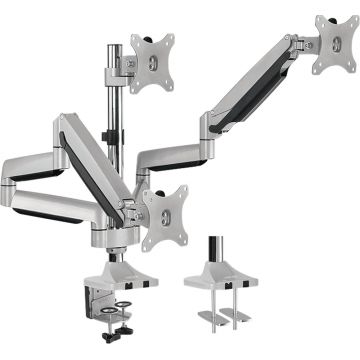 Suport TV / Monitor Logilink BP0052, 13 - 27 inch, argintiu, piston gaz