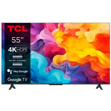 TCL Televizor LED TCL 55P61B,  139 cm, 55, Ultra HD 4K, Smart TV, WiFi, CI+, Negru