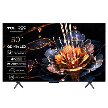 TCL Televizor Mini LED TCL 50C61KS, 127 cm, 50, Ultra HD 4K, Smart TV, CI+, Negru