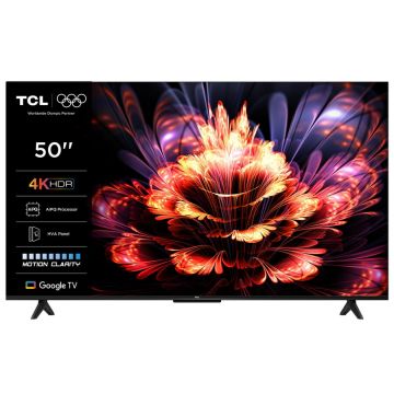 TCL Televizor TCL LED 50V6C, 126 cm, Smart Google TV, 4K Ultra HD, (Model 2025), Negru