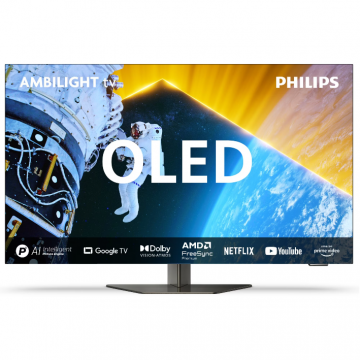 Televizor 65OLED819/12 165.1cm 65inch OLED 4K Ultra HD Smart TV Wi-Fi Ambilight Metallic Televizor 65OLED819/12 165.1cm 65inch OLED 4K Ultra HD Smart TV Wi-Fi Ambilight Metallic