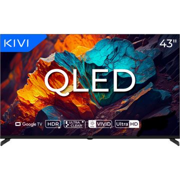 Televizor LED KIVI Smart TV 43U720QB Seria U720QB 108cm negru 4K UHD HDR