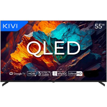 Televizor LED KIVI Smart TV 55U720QB Seria U720QB 139cm negru 4K UHD HDR