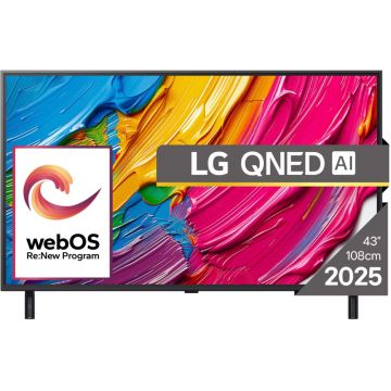 Televizor LED LG Smart TV 43QNED80A3A Seria QNED80 AI 108cm 4K UHD HDR