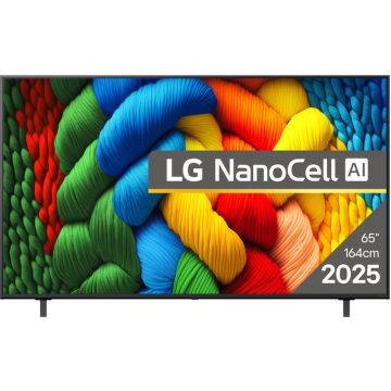 Televizor LED LG Smart TV 65NANO80A3B Seria NANO80 164cm 4K UHD HDR
