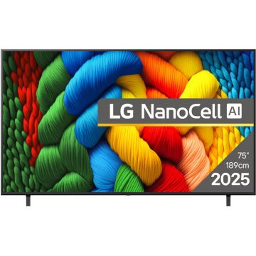 Televizor LED LG Smart TV 75NANO80A3B Seria NANO80 189cm 4K UHD HDR