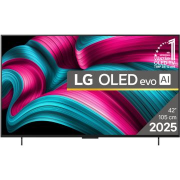 Televizor LED LG Smart TV OLED 42C51LA Seria evo C5 105cm 4K UHD HDR