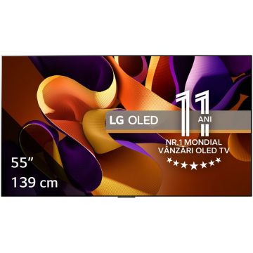 Televizor LED LG Smart TV OLED55G42LW Seria evo G4 139cm 4K UHD HDR, One Wall Design