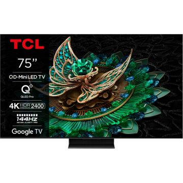 Televizor LED TCL Smart TV Mini LED 75C765 Seria C765 189cm 4K UHD HDR