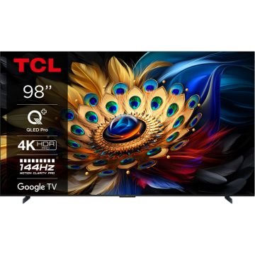 Televizor LED TCL Smart TV QLED 98C655 Seria C655 248cm 4K UHD HDR