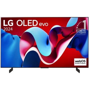 Televizor OLED evo 42C41LA 105cm Smart 4K Ultra HD 100 Hz Clasa G (Model 2024) Negru