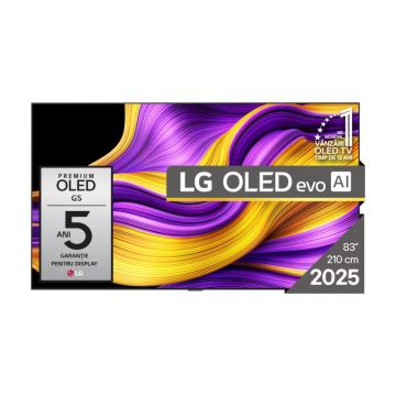 Televizor OLED Evo LG 83G51LW, Brightness Booster Ultimate, ULTRA HD 4K, HDR, 210 cm, Clasa E