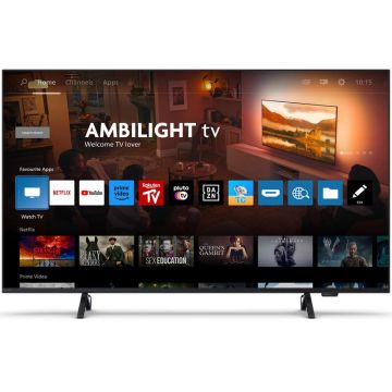 Televizor Smart 43PUS8319/12 Seria PUS8319/12 108cm 4K UHD HDR Ambilight Pe 3 Laturi Negru