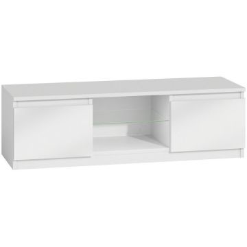 TOP E SHOP Comoda TV pentru living, TOP E SHOP RTV140, Alb lucios