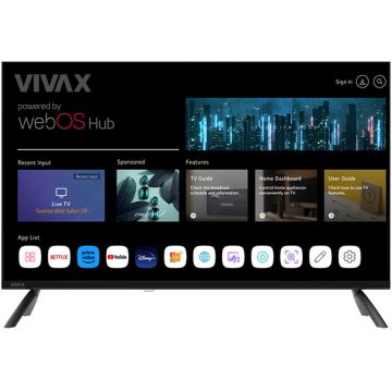 VIVAX Televizor Vivax LED 32LE110WO, 81 cm, Smart, HD, Clasa E, WiFi, CI+ (Model 2025), Negru