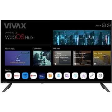 VIVAX Televizor Vivax LED, 40LE110WO, 101 cm, Smart, Full HD, Clasa E, WiFi, CI+ (Model 2025), Negru