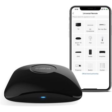 BroadLink Telecomanda universala inteligenta BroadLink RM4 Pro, Wi-Fi, Compatibil cu Google Home, Alexa  IFTTT273
