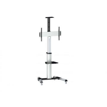 EQUIP Suport de podea echipat 94 cm (37 inch) - 177,8 cm (70 inch) / 1TFT 50 kg 2 rafturi