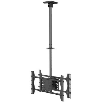 EQUIP Suport de tavan reglabil Equip 650370, 32-65, 40 kg, inclinare/rotatie, negru