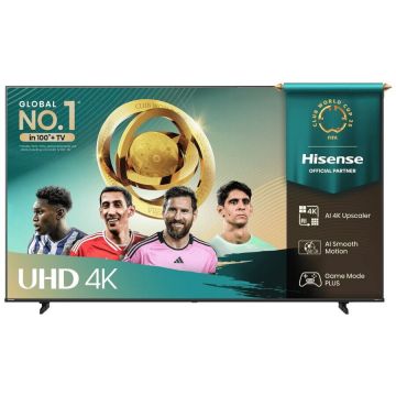 HISENSE Televizor LED Hisense 65A6Q, 165.1 cm, 65, 4K Ultra HD, Smart TV, Wi-Fi , Negru