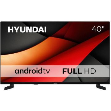 Hyundai Televizor Smart Hyundai FLA40450, LED, 40, 101,6 cm, Full HD, Android TV, clasa E, Negru