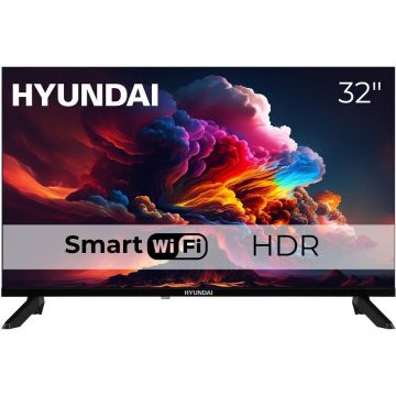 Hyundai Televizor Smart Hyundai HLM32TS500, LED, 32, 80 cm, DVB-C, DVB-S2, DVB-T, DVB-T2, Negru
