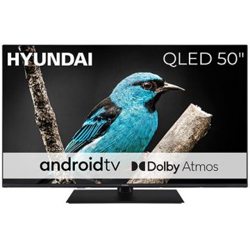 Hyundai Televizor Smart Hyundai QLX50850G, QLED, 50, 127 cm, 4K UHD, HDR, clasa E, Negru