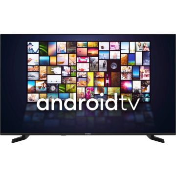 Hyundai Televizor Smart Hyundai ULX43359G, LED, 43, 108 cm, 4K UHD, Android TV, Bluetooth, DLNA, Wi-Fi, clasa F, Negru