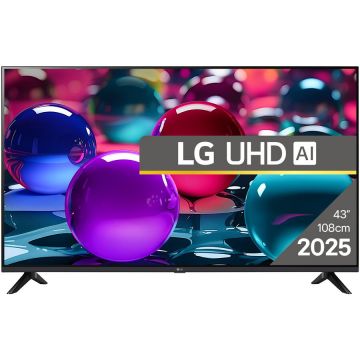 LG Televizor LG LED 43UA73003LA, 108 cm, Smart, 4K Ultra HD, Clasa G (Model 2025), Negru