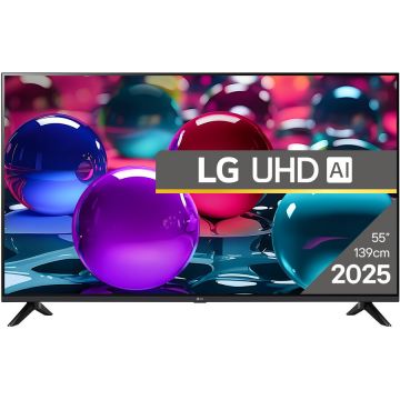 LG Televizor LG LED 55UA73003LA, 139 cm, Smart, 4K Ultra HD, Clasa F (Model 2025), Negru