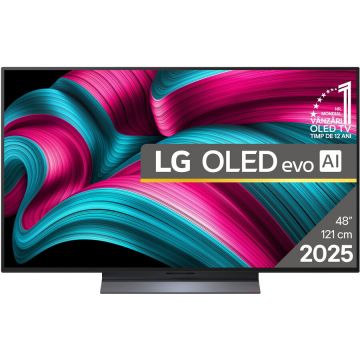 LG Televizor LG OLED evo 48C52LA, 121 cm, Smart, 4K Ultra HD, 100 Hz, Clasa G (Model 2025), Gri Inchis