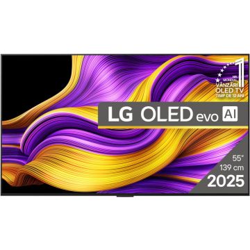 LG Televizor LG OLED evo 55G51LW, 139 cm, Rezolutie 3840 x 2160, Smart, 4K Ultra HD, 100 Hz, Clasa E, Argintiu-negru
