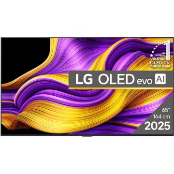 LG Televizor LG OLED evo 65G51LW, Diagonala 164 cm, Rezolutie 3840 x 2160, Smart, 4K Ultra HD, 100 Hz, Clasa E, Argintiu-inchis