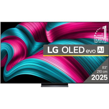 LG Televizor LG OLED evo 83C51LA, 210 cm, Smart, 4K Ultra HD, 100 Hz, Clasa F (Model 2025), Gri Inchis
