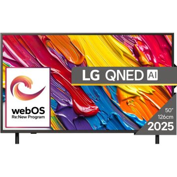 LG Televizor LG QNED 50QNED84A3C, 126 cm, Smart, 4K Ultra HD, Clasa F (Model 2025), Gri Inchis
